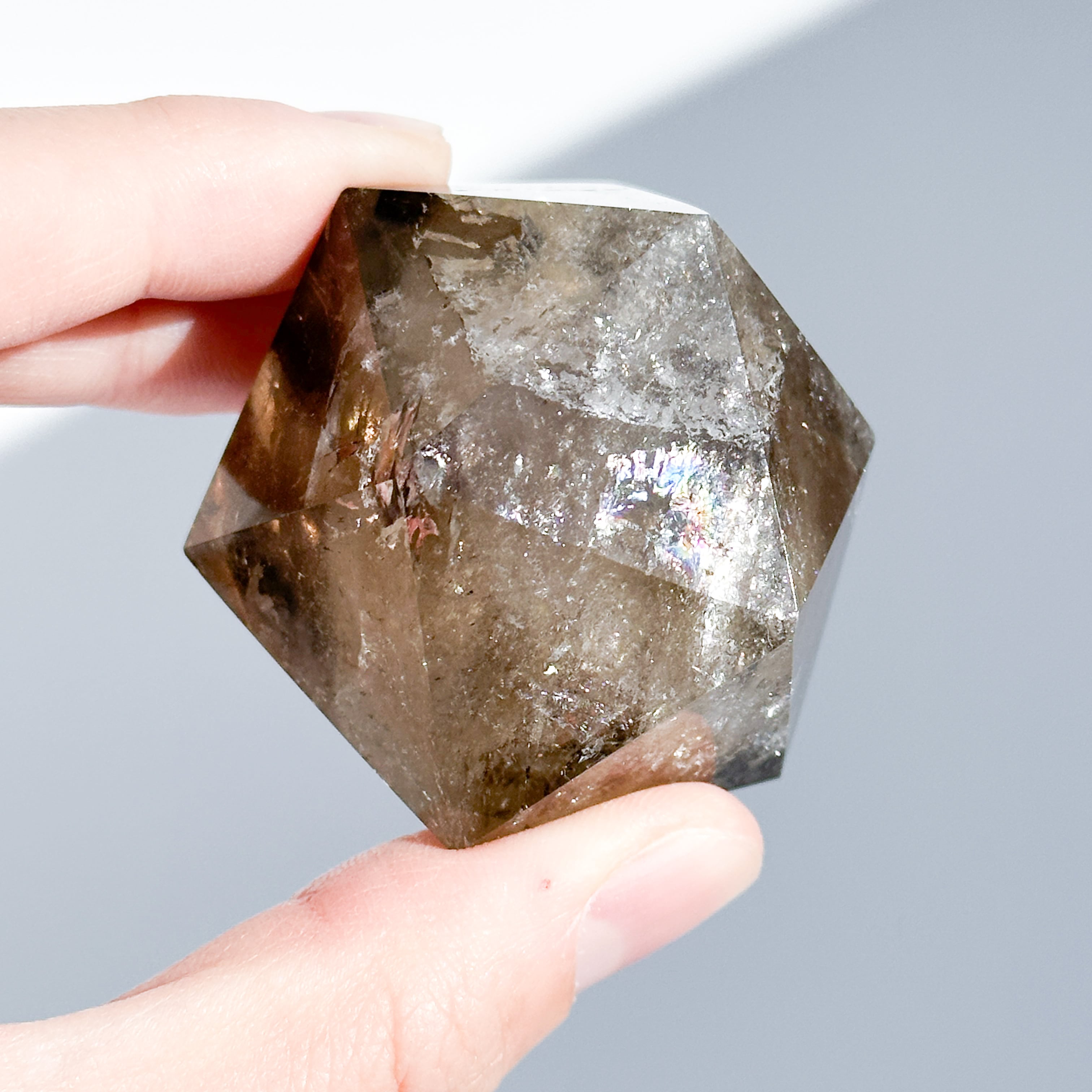 ミナスジェライス産スモーキークォーツ 正二十面体34◇ Smoky Quartz