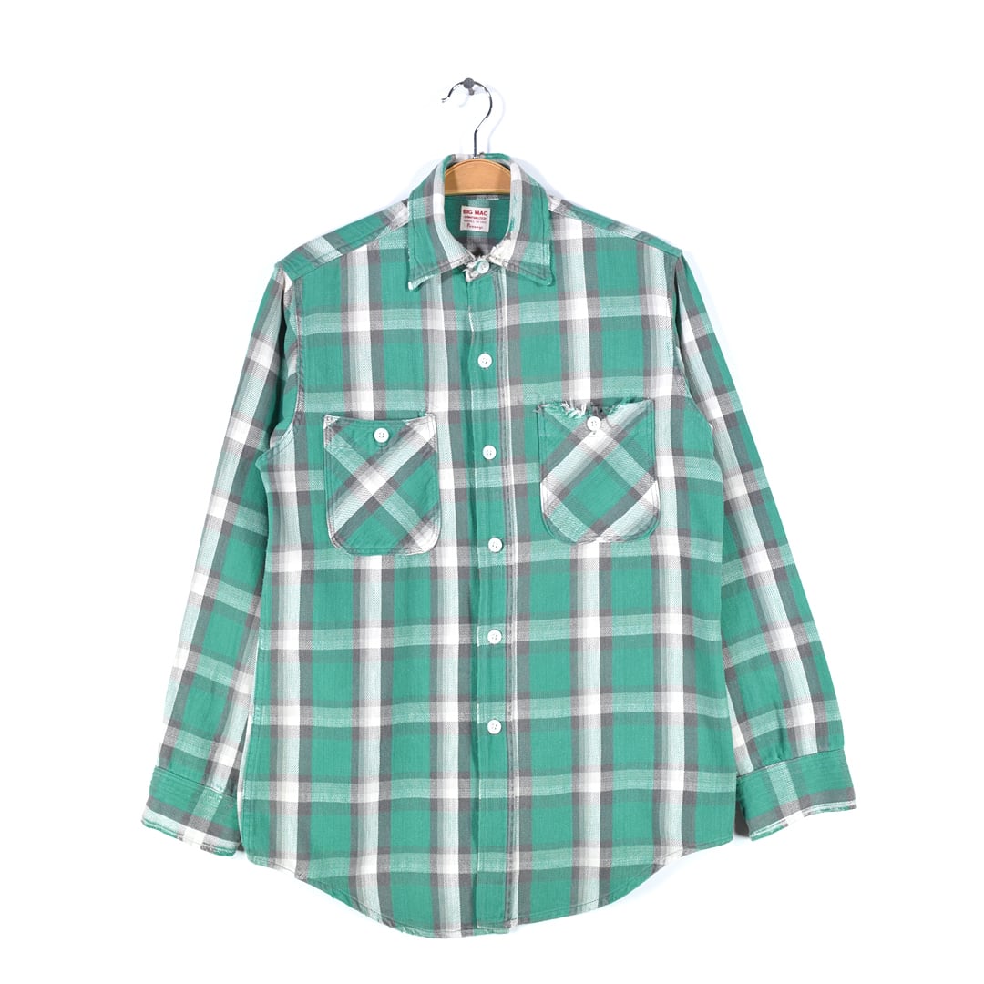 60s 70s bigmac ネルシャツ　ビンテージ　ベビネル　マチ　シアーズ 60s 70s bigmac ネルシャツ ビンテージ ベビネル マチ シアーズ 60s