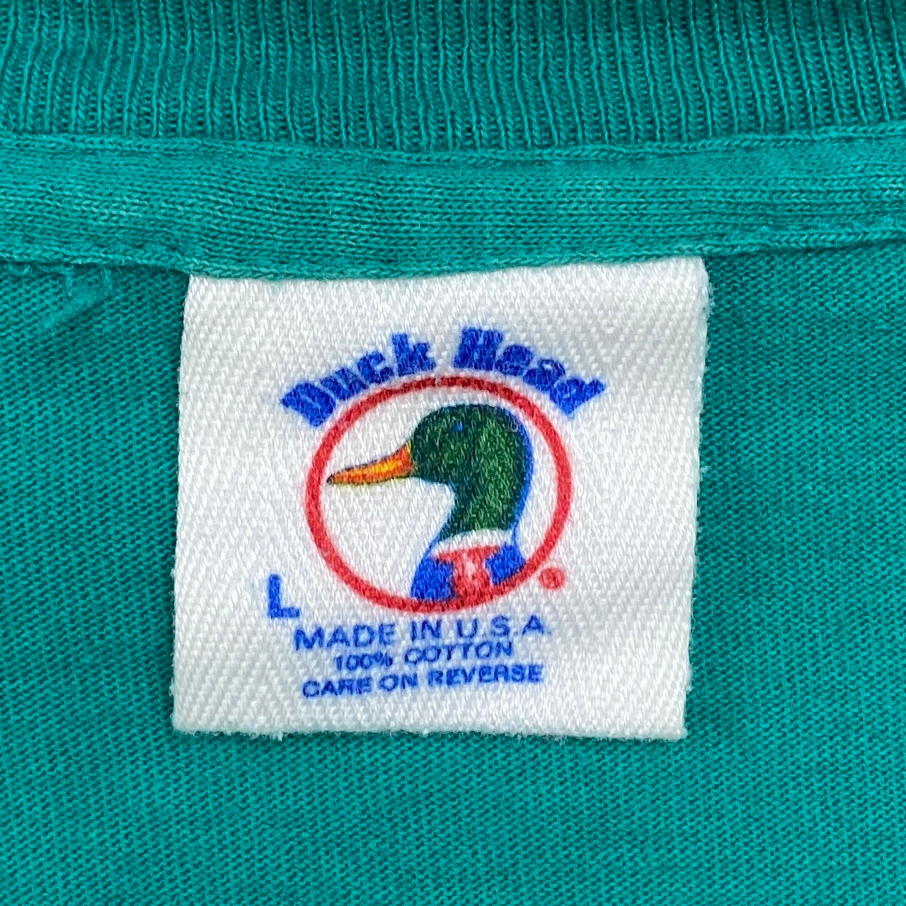 90年代 USA製 DUCK HEAD ポケットTシャツ ポケT メンズL 古着 90s 
