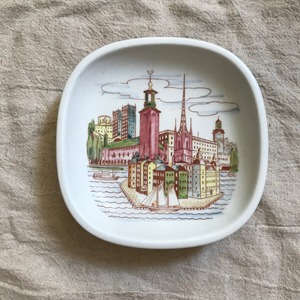 ストックホルムの風景の皿