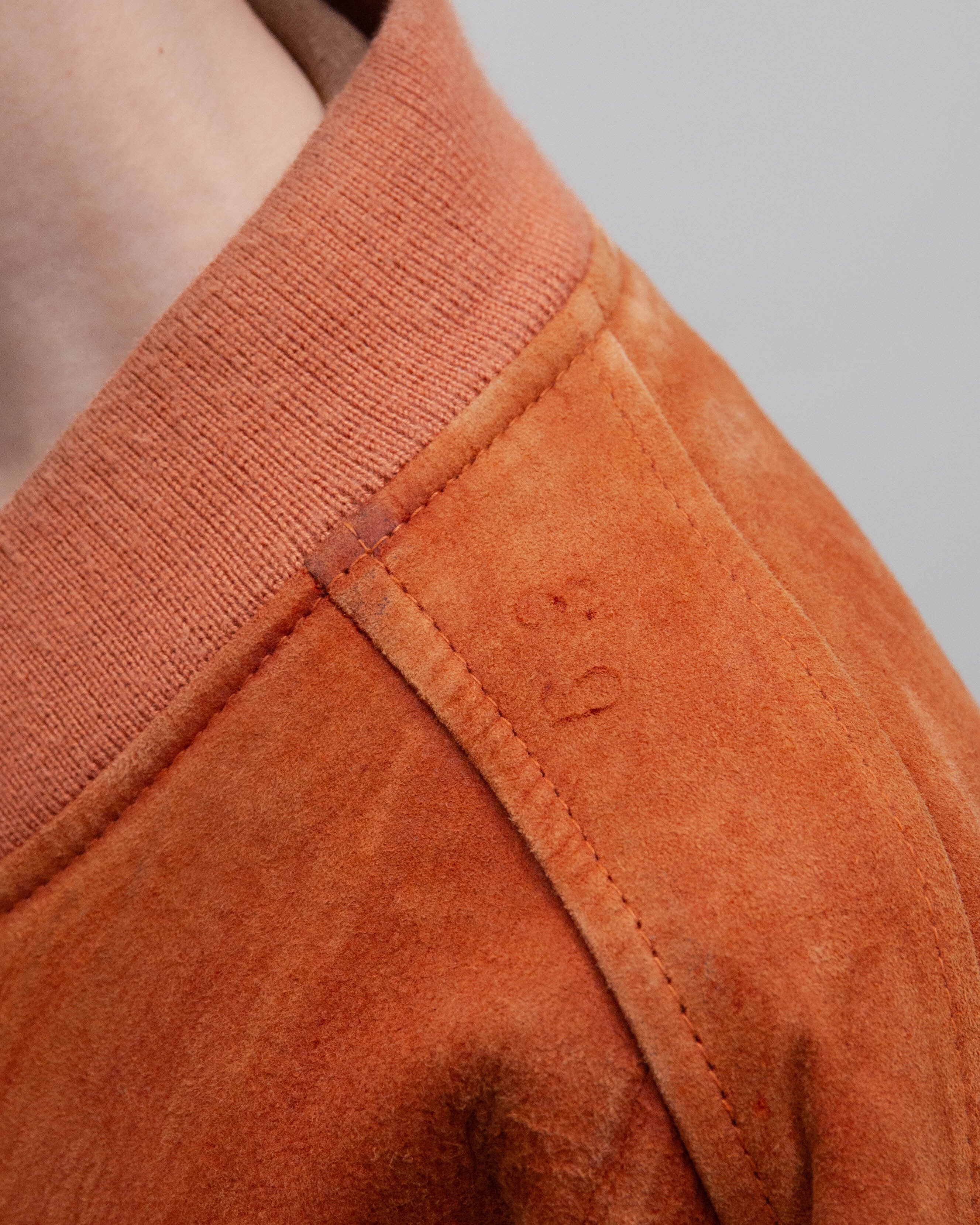 1990s oversized suede leather blouson | LUIK FINN
