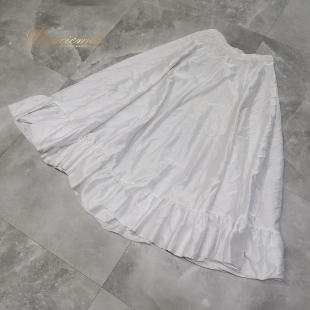 フラメンコ 衣装 ファルダ スカート ペチコート ホワイト系 無地 シンプル 練習 レッスン インナー 白 ボランテ フリル 爽やか 明るい ダンス衣装 イベント 重ね着 オールホワイト