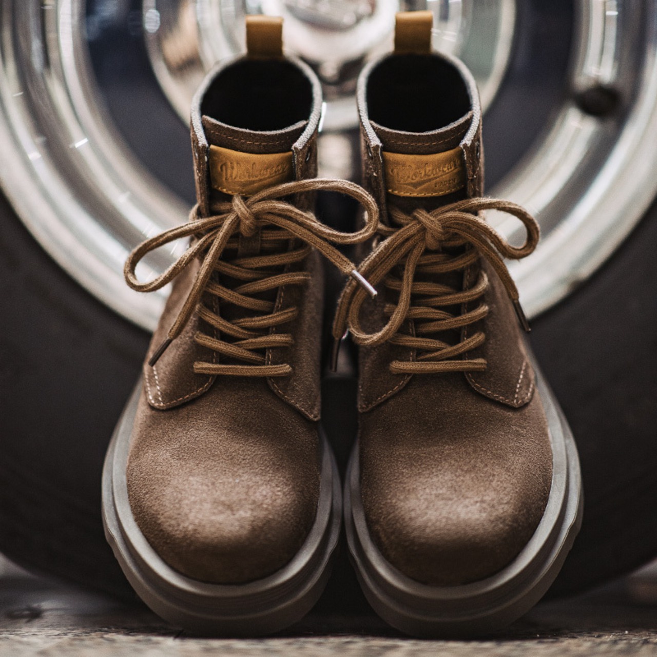 Brown Suede Leather High-top Boots / ブラウン スエード レザー ハイトップ ブーツ