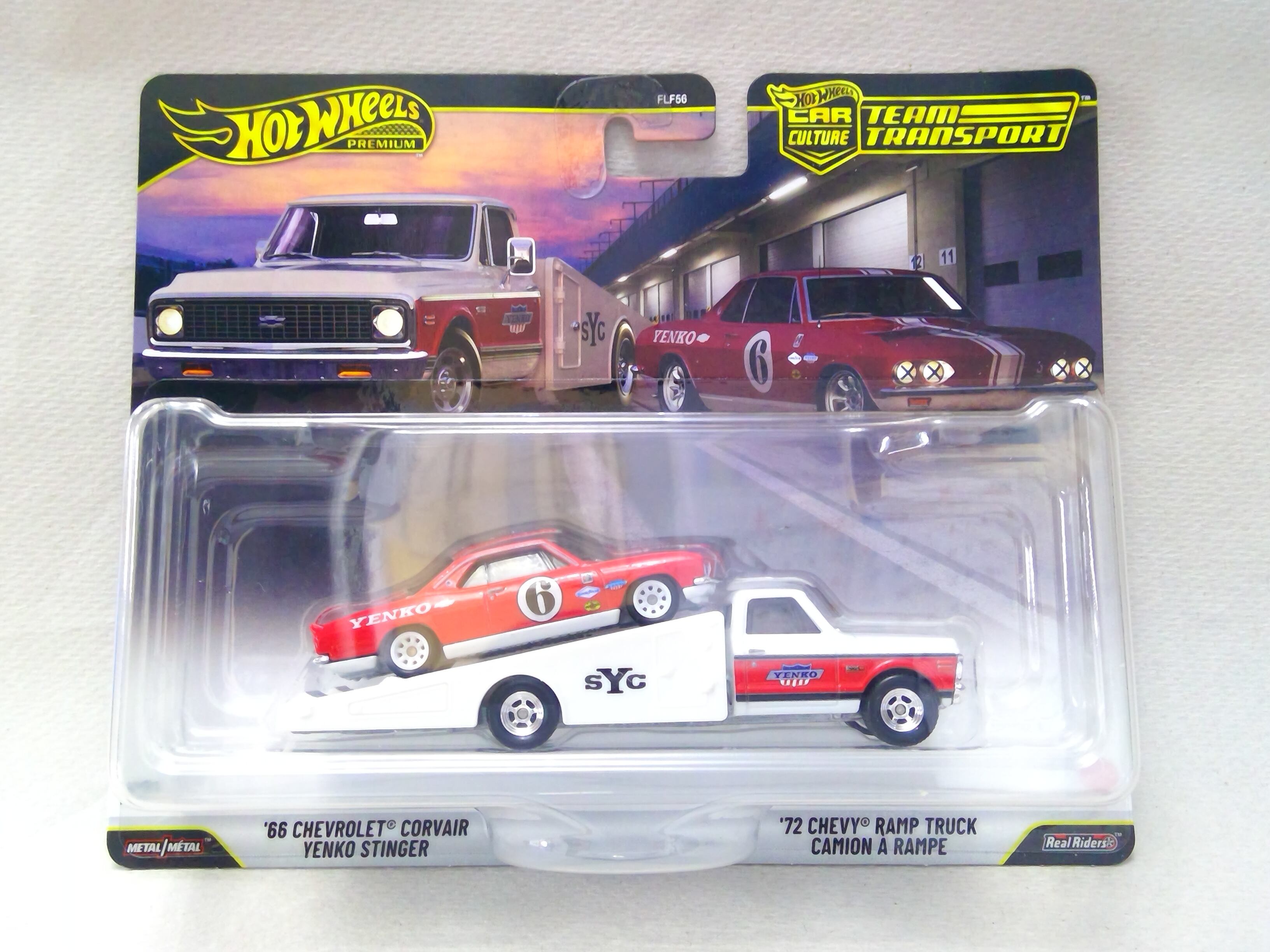 ホットウィール 66 CHEVROLET CORVAIR YENKO STINGER / 72 CHEVY RAMP