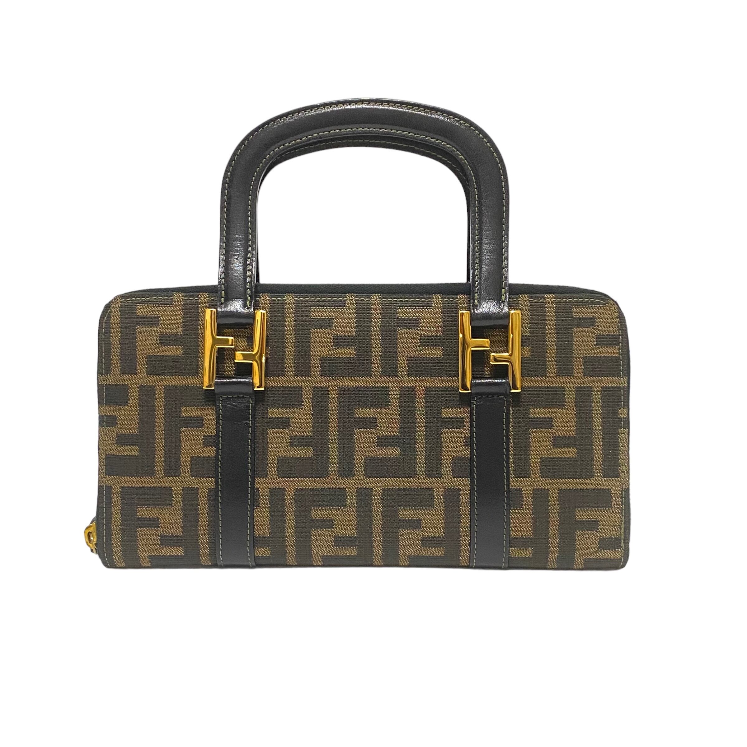 FENDI フェンディ ズッカ ウォレット バッグ ブラウン 10525-202306 | rean