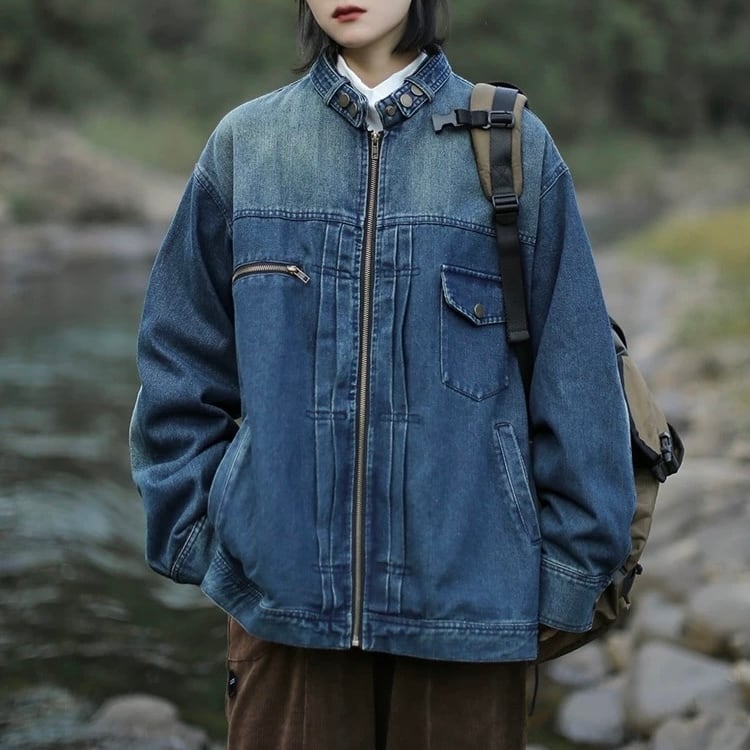 ジッパーフライデニムジャケット J0073