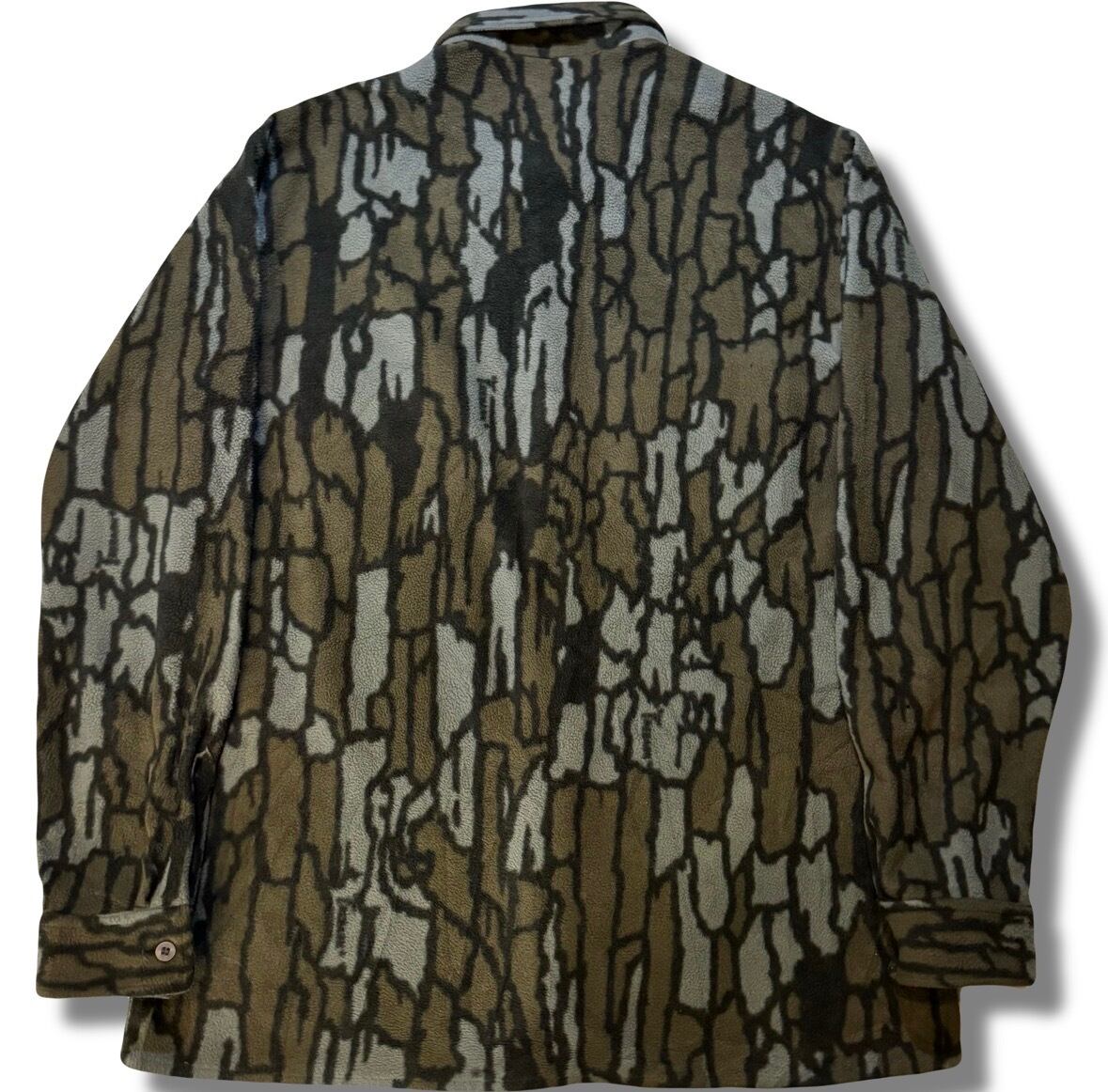 90s Cabela's Trebark Camo Fleece L/S Shirt | RIDDLE clothing