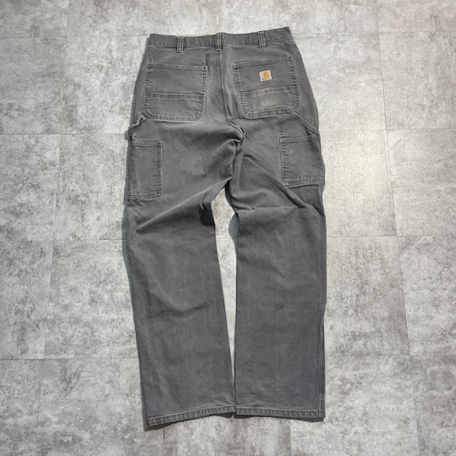 20s グレー ダブルニー Carhartt カーハート パンツ 34×34 詳細写真2