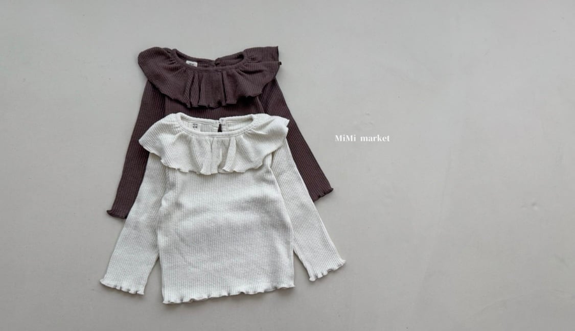 入荷予定⌇mimi market / Cream collar T
