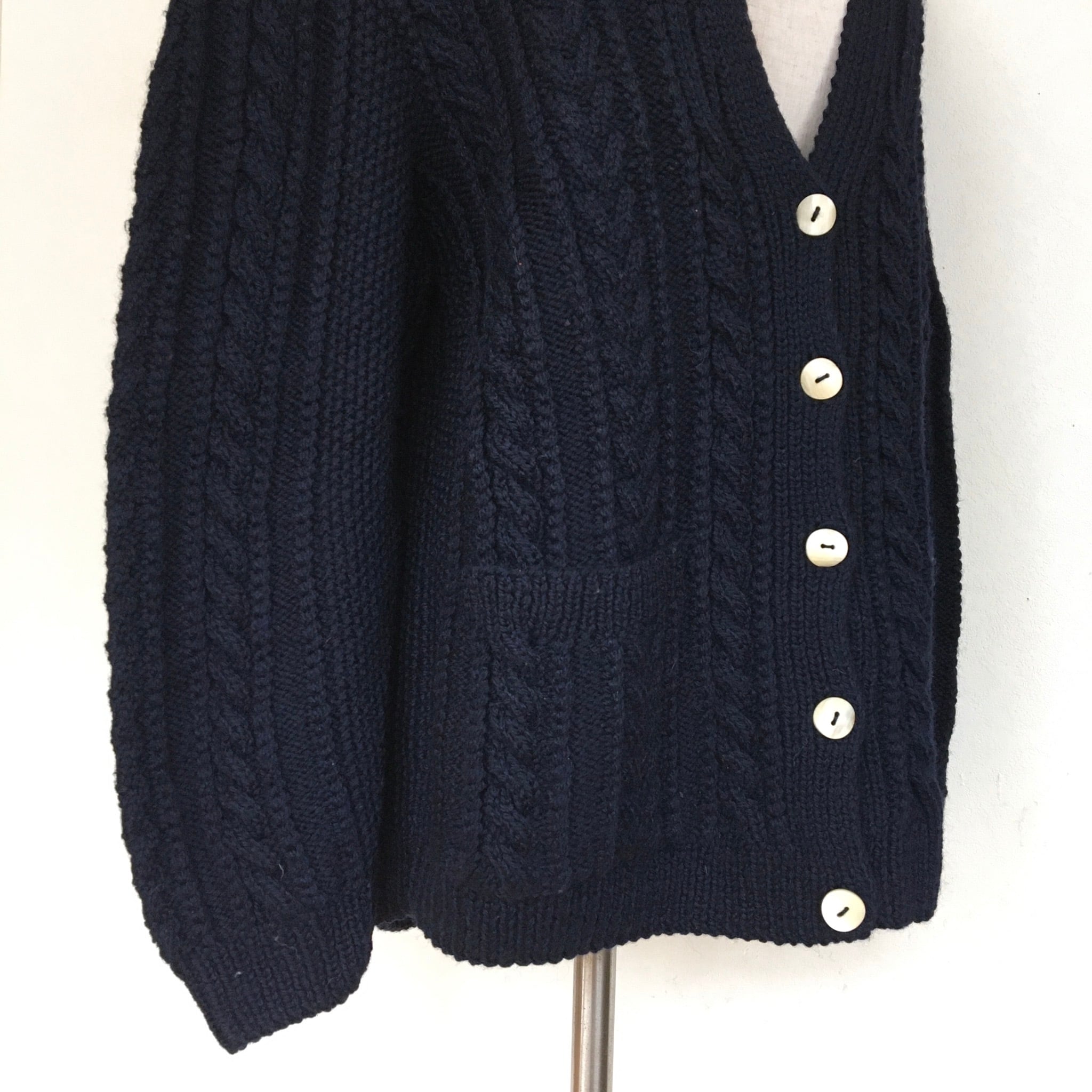 Vintage fisherman knit cardigan