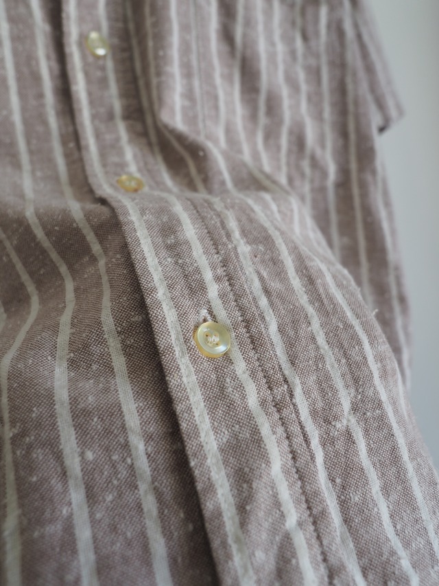 1960’s Vintage USA J.C.Penney Nep Stripe Button-Up Shirt／L