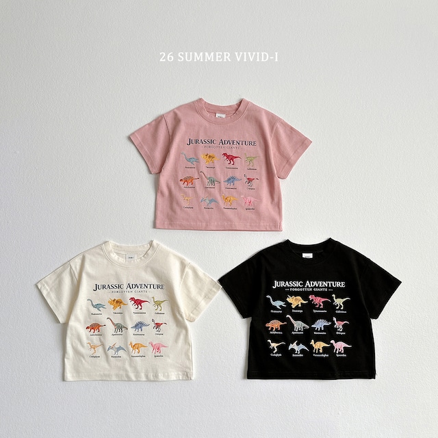 little dino short sleeve tee【VIVID】※6月中旬〜下旬発送予定