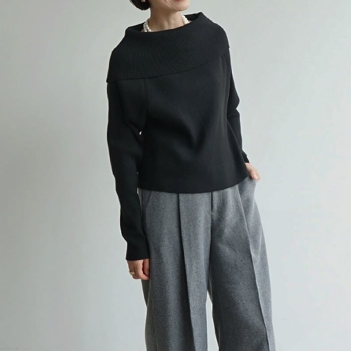 オフショルダーニット | FASHFREN/ファッシュフレン