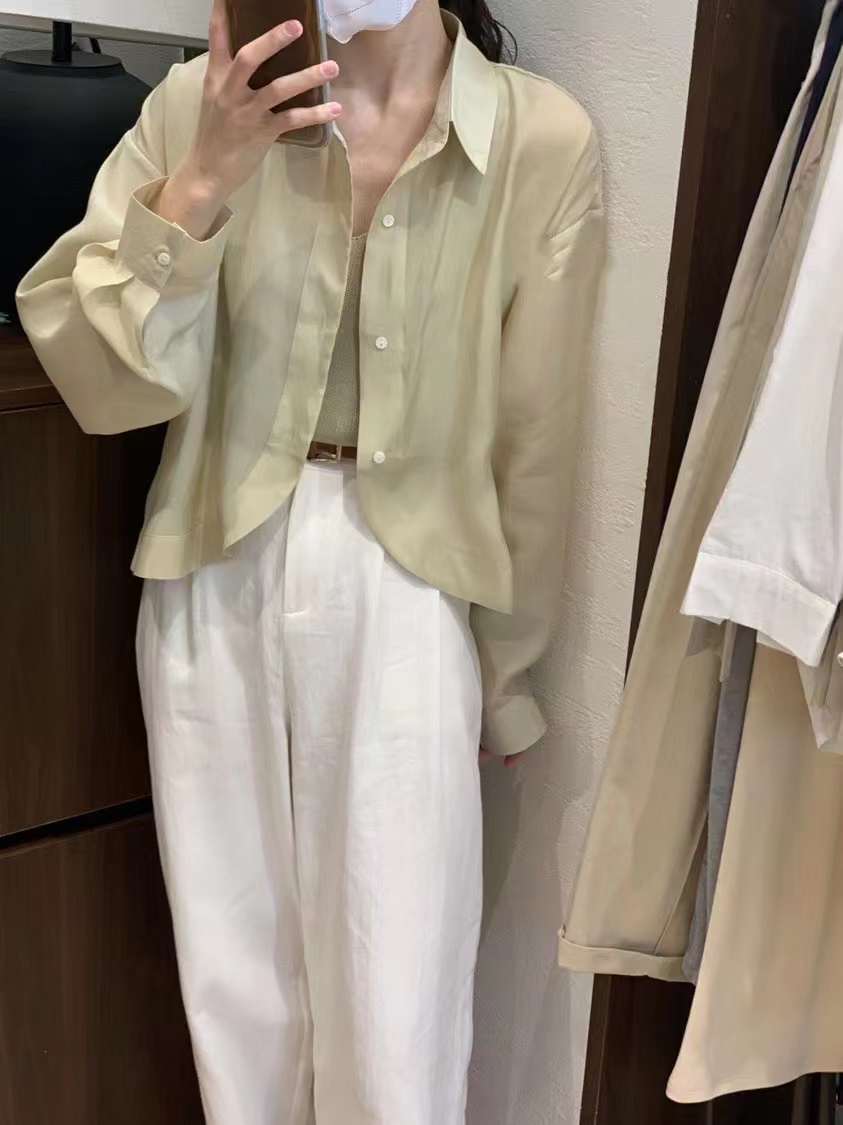 裾ラウンドブラウス  AJ22085-2385