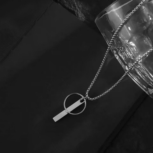 circle bar necklace (N11)