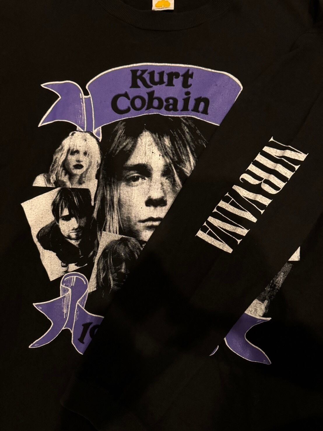 90's NIRVANA Kurt Cobain Courtney Love Bootleg long sleeve t shirt