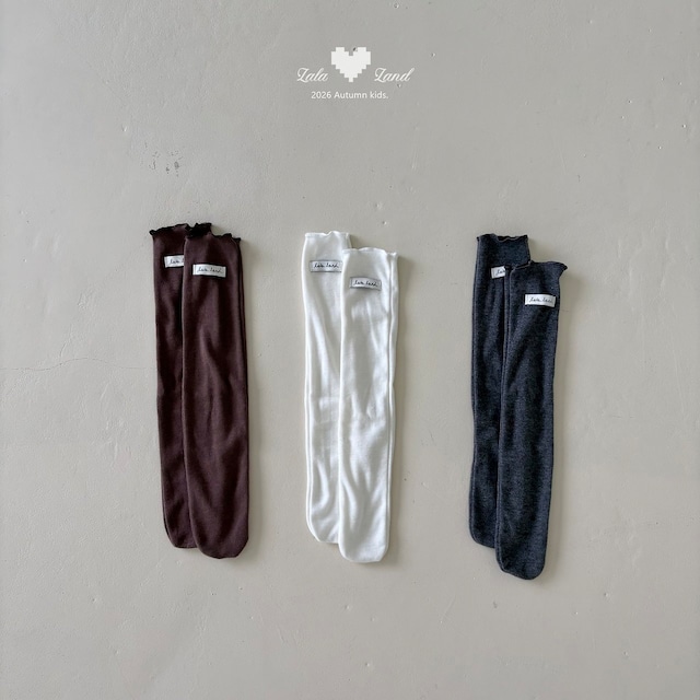【取寄】lalaland|lettuce edge socks|メロウソックス|FREE|kids|26 autumn