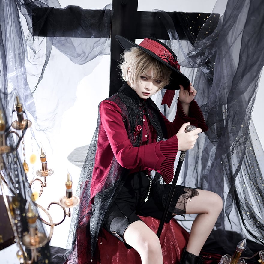 サブカル 服 地雷系 通販 Princess Chronicles 王子 皇子系 ブランド ハット フラットハット 貴族風 麗人 豪華 コンカフェ ゴスロリ