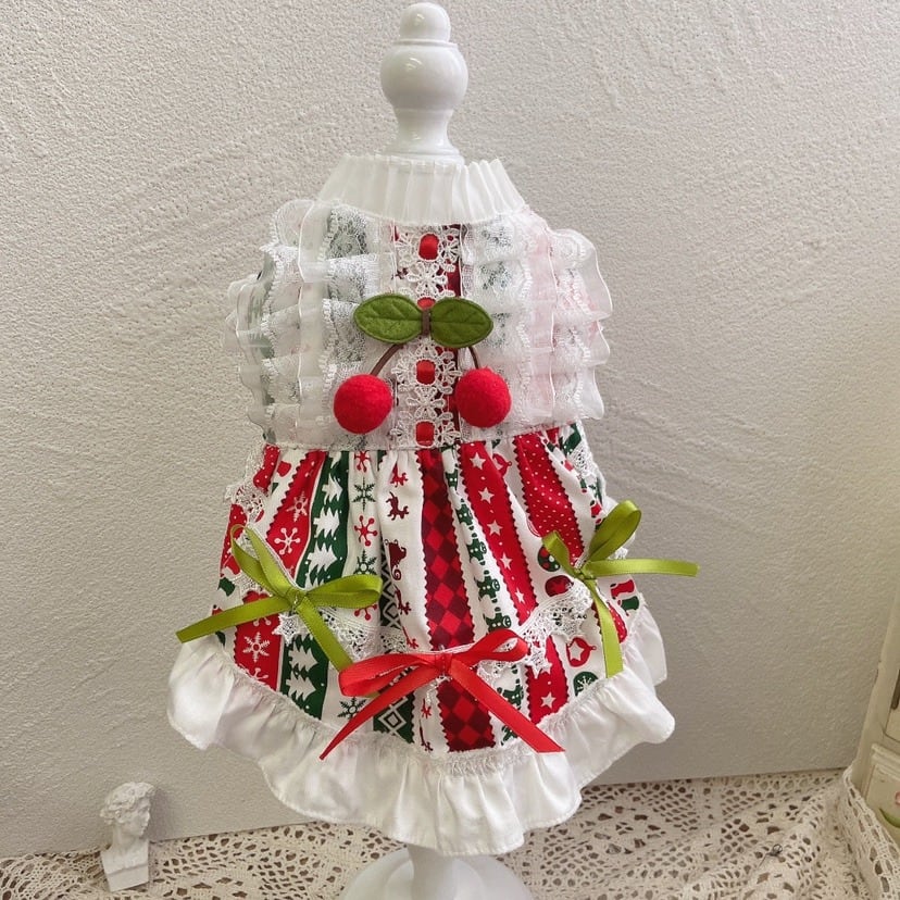 大型犬もOK クリスマスワンピース