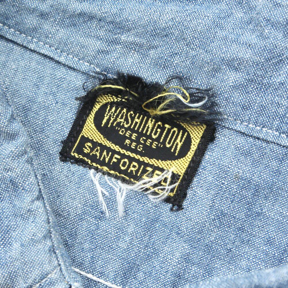 Vintage L / S chambray shirt [WASHINGTON DEE CEE] [1960s-] with