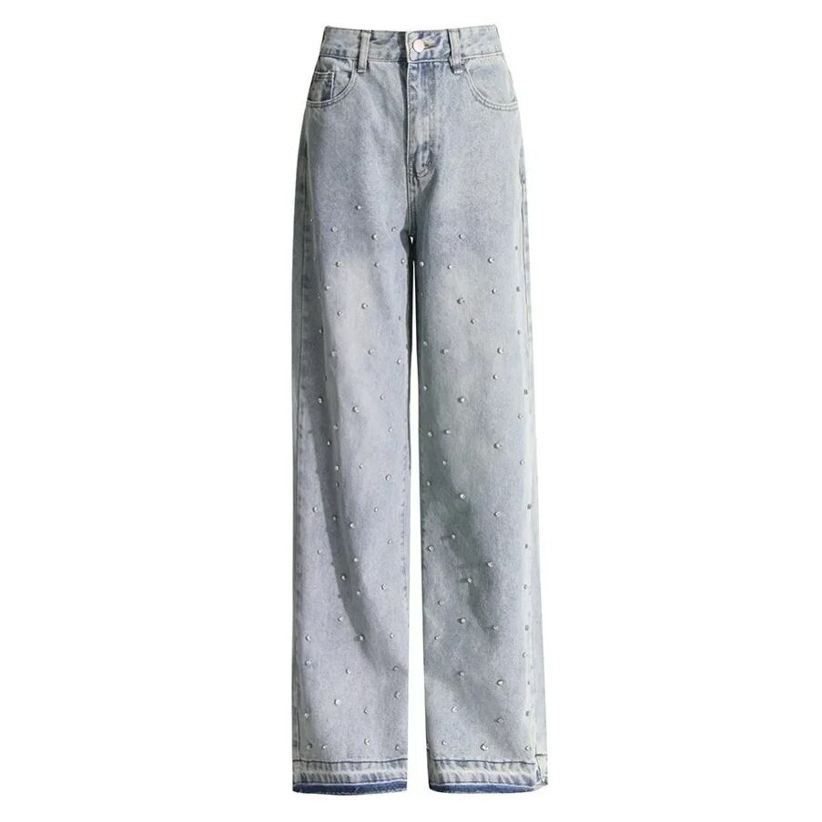 Y2K USA製 トゥルーレリジョン ビジュー ラインストーン デニムパンツ