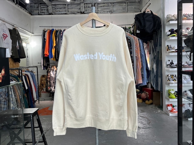 WASTED YOUTH SEASON1 CREWNECK SWEATSHIRT BEIGE XL 50319