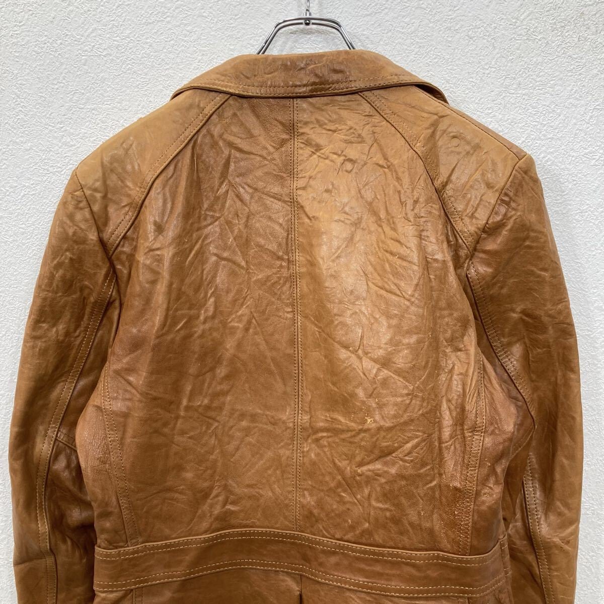 70s SILTON CALIFORNIA レザージャケット M ボタン テーラードタイプ