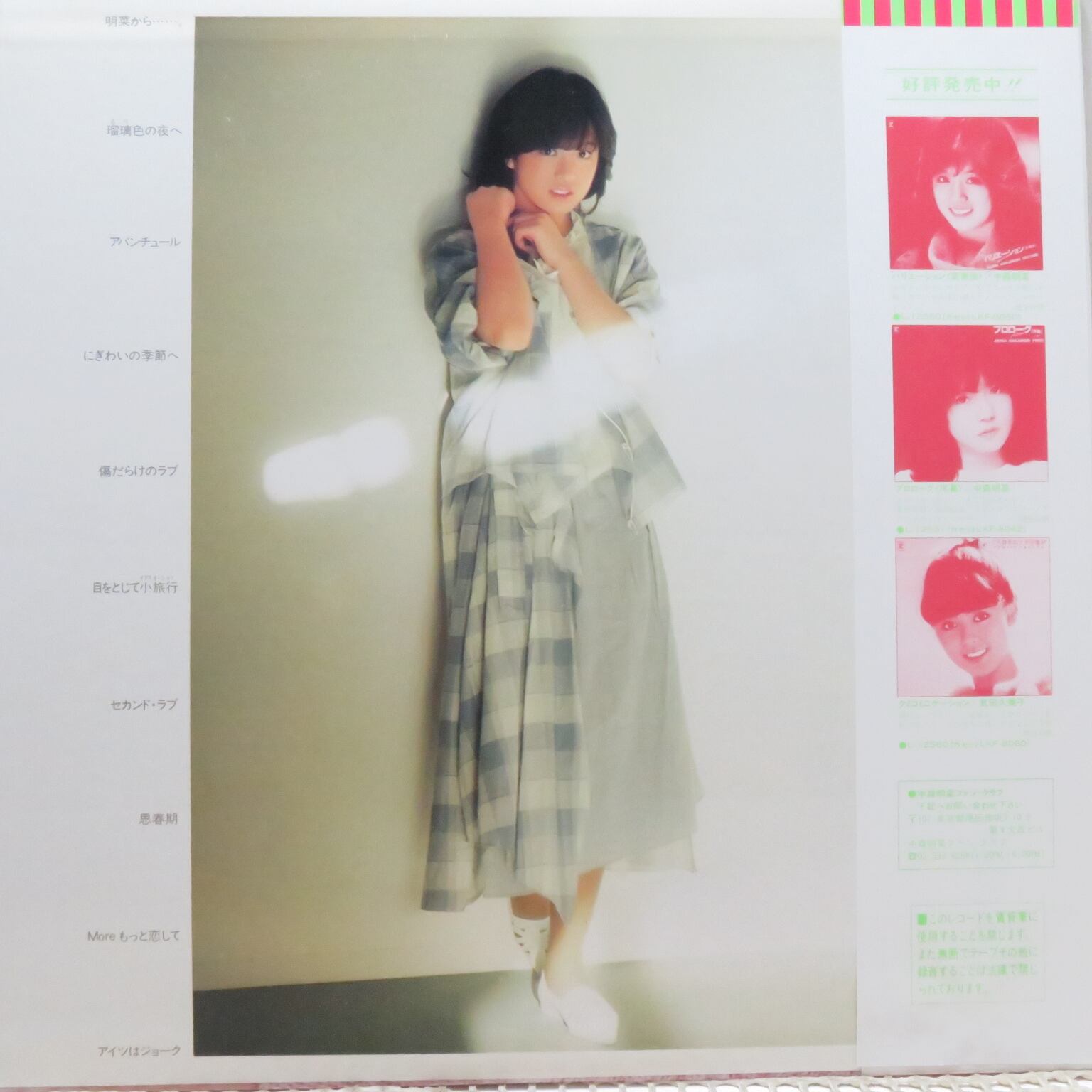 中森明菜 / ファンタジー〈幻想曲〉 [L-12570] - 画像2