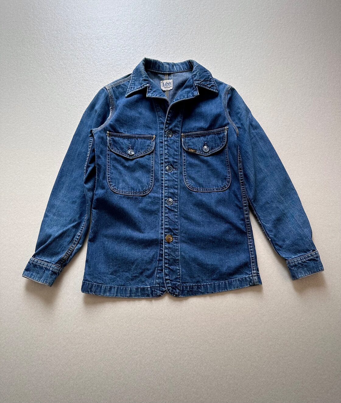 70s〜 USA製 “ Lee ” DENIM WORK SHIRT OLD VINTAGE アメリカ製 リー