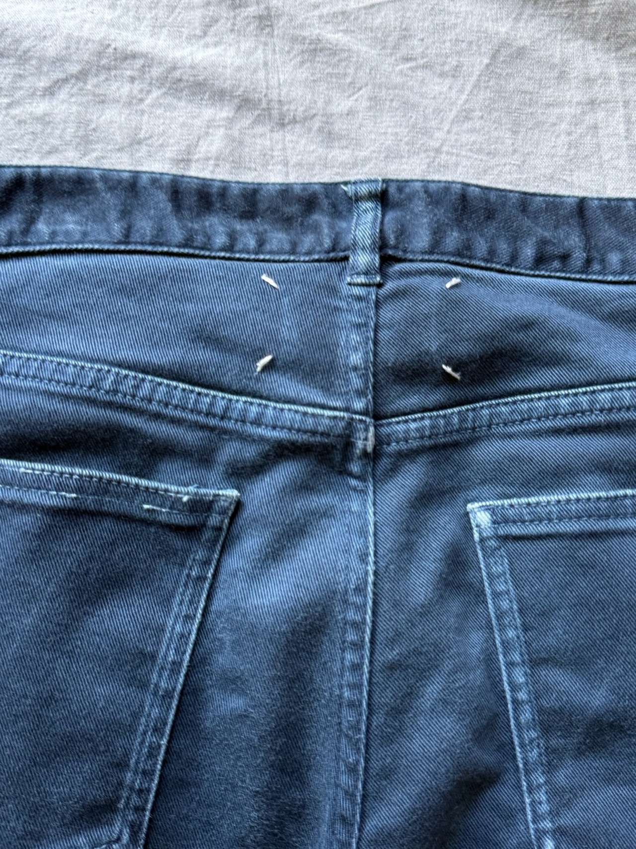 "MAISON MARGIELA" 2015 Fade navy slim pants