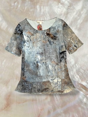 France VTG “UN JOUR AILLEURS” Botanical Sheer Tops