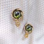 vintage earrings -GIVENCHY- greenmoss