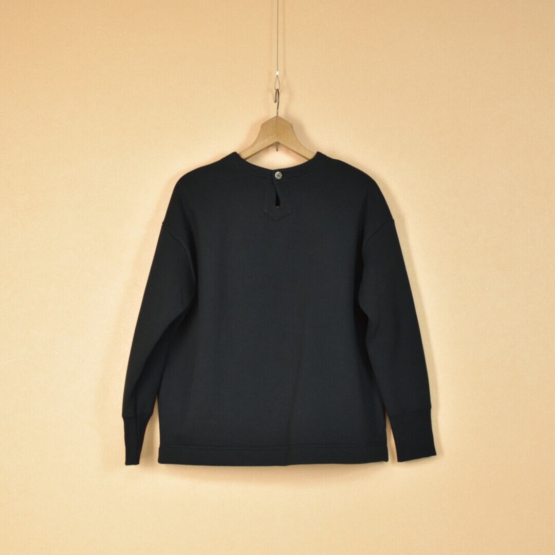 atelier naruse アトリエナルセ フリースコットンプルオーバー・ブラック