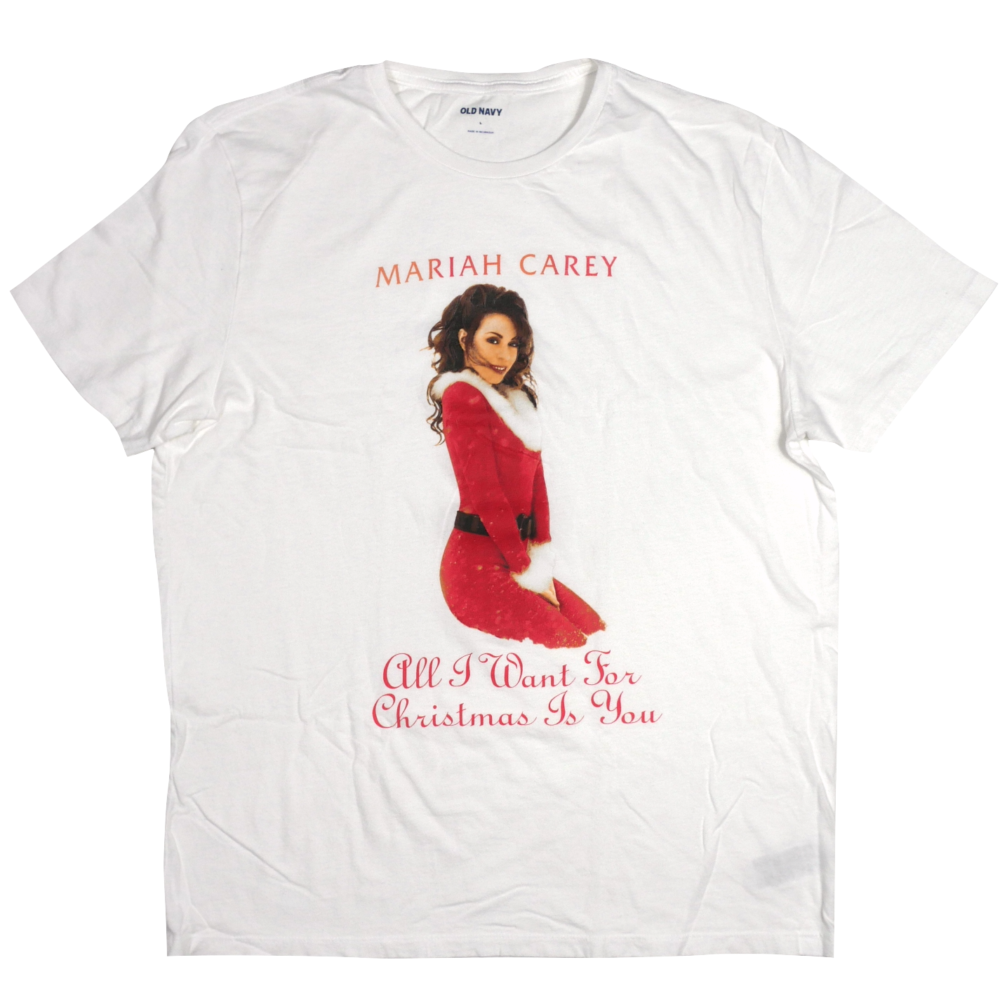 USED【L】Mariah Carey All I Want for Christmas Is You Tee / OLD NAVY ©ULike This LLC 2022