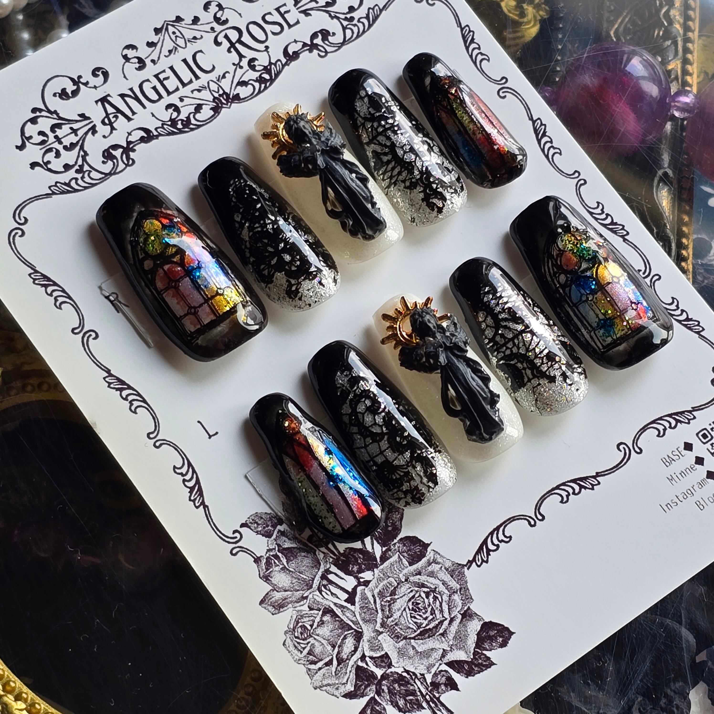 体調不良にて発送までお時間頂戴致します。 ネイルチップ　オーダー　現品 4bba4cc17876c12e35b200c7869fa6