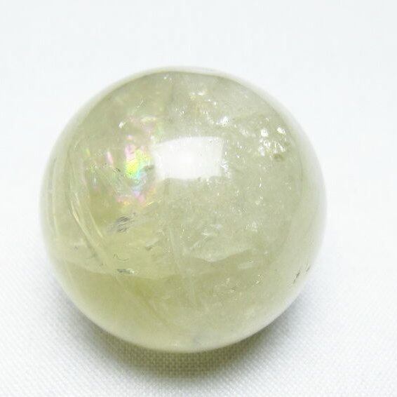 シトリン 丸玉 31mm シトリンクォーツ スフィア 置物 一点物 141-7833