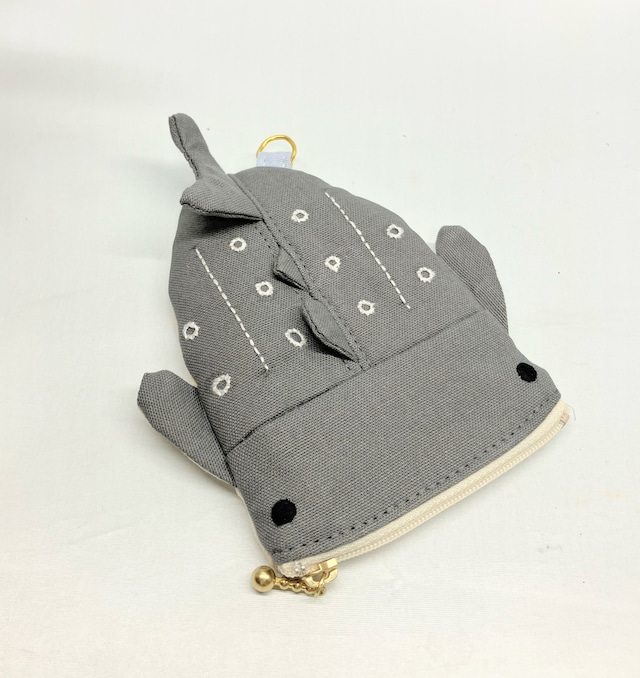 ジンベイザメ　パスケース　カードケース｜とりさん工房ーかわいいハンドメイドポーチ