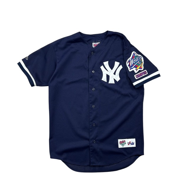 MLB NEW YORK YANKEES MAJESTIC WORLD SERIES 1998 JERSEY SIZE M (USED)