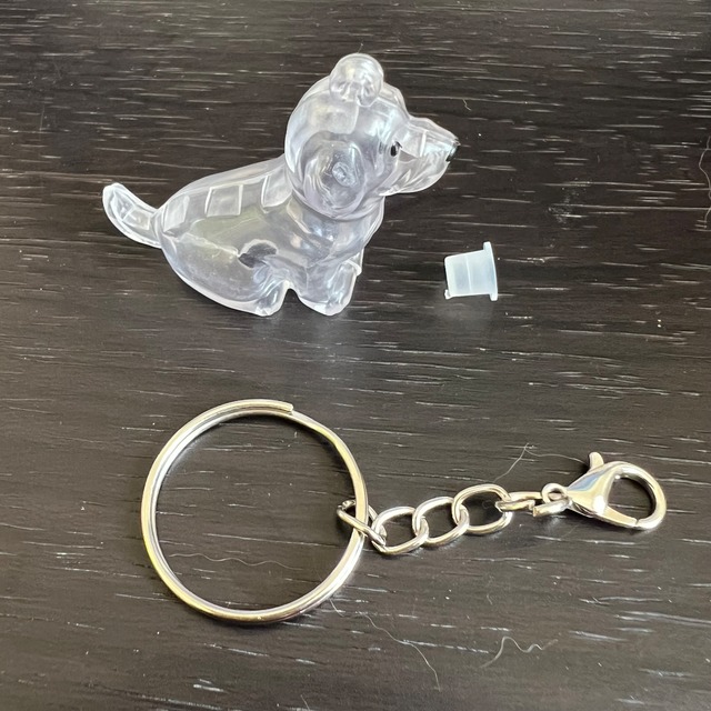 犬のキーホルダー ゴールデンレトリバー 犬の思い出 犬の毛