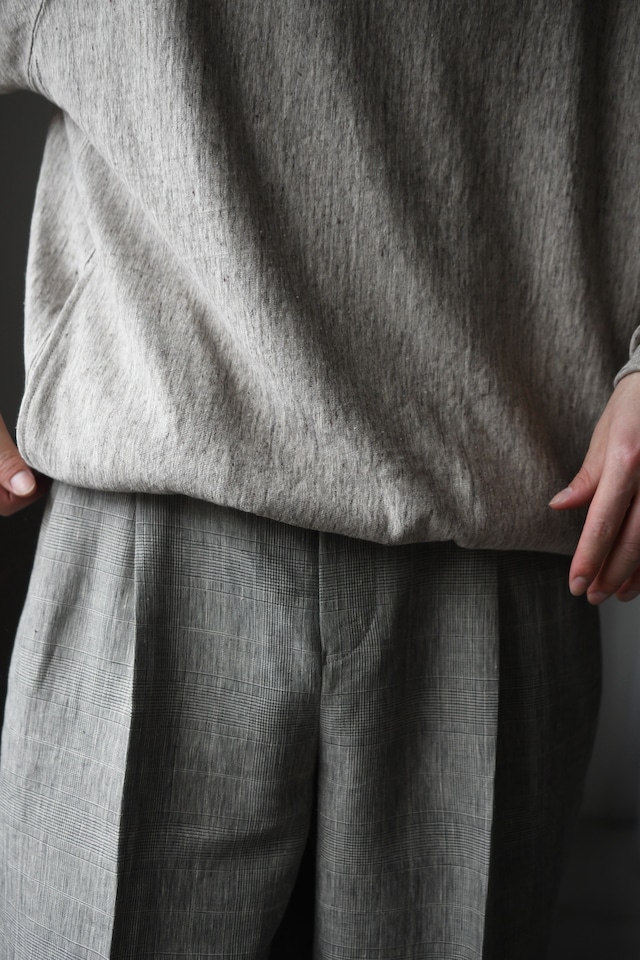 KAPTAIN SUNSHINE / Shoecut Slacks (Glen Plaid)