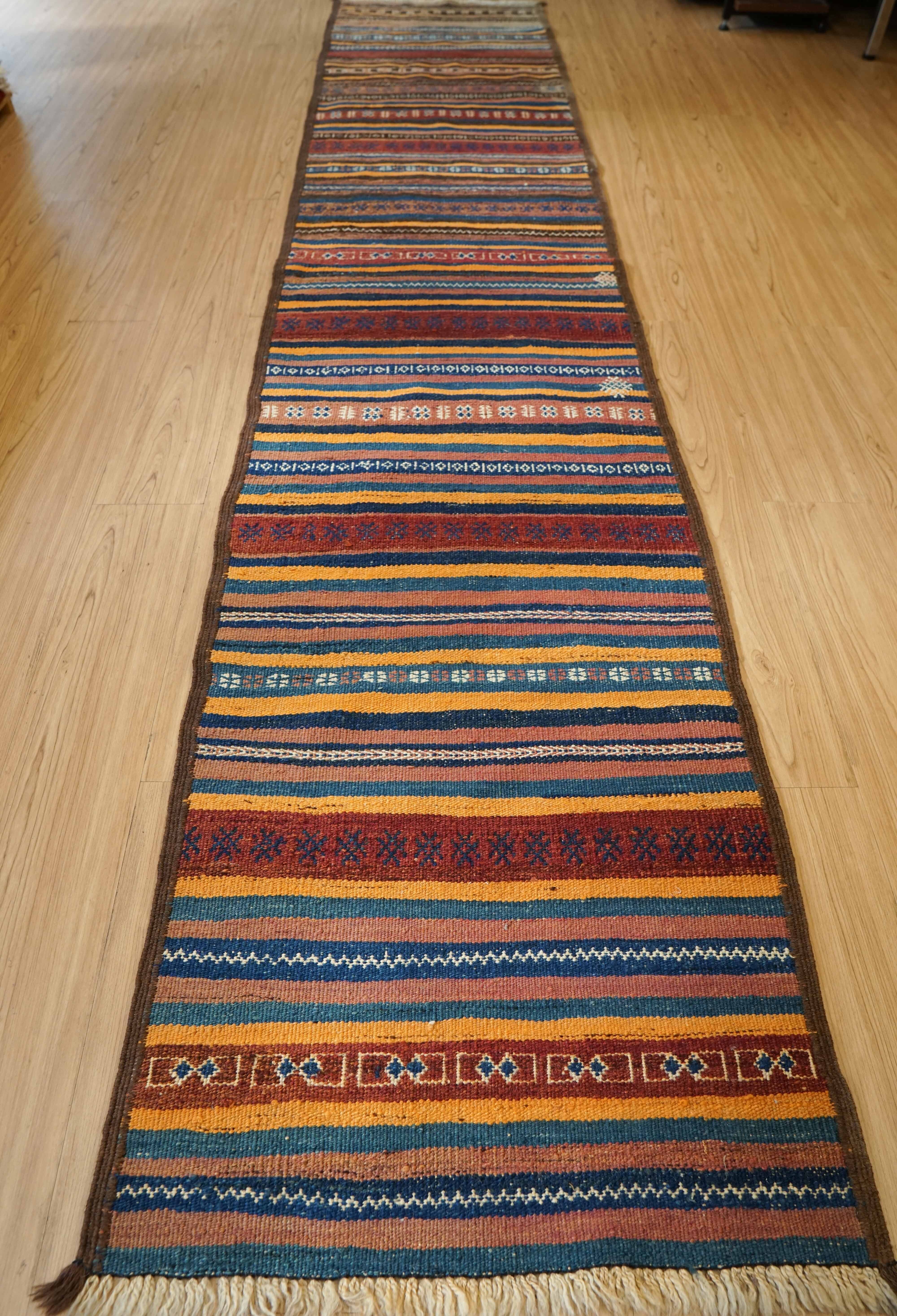 194×83cm アフガニスタン手織り絨毯 カールモハメディ ペルシャ ランナー アフガニスタン手織り絨毯 カールモハメディ ランナー 194×83cm