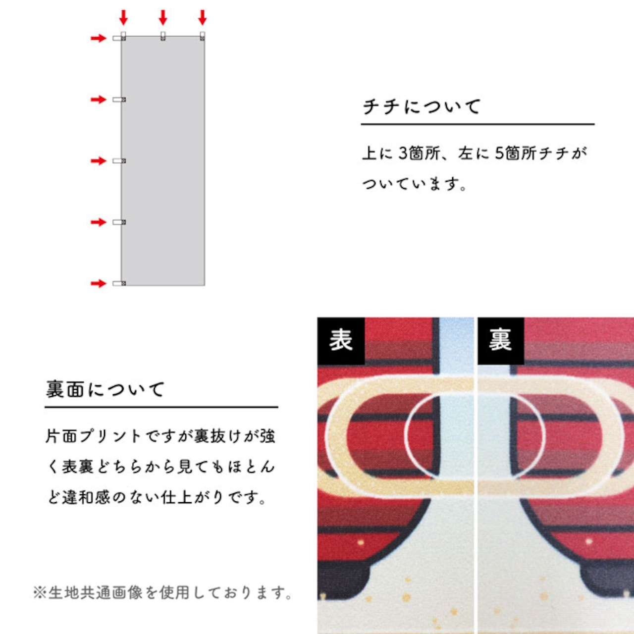 【受注生産】のぼり旗 天むす Yakusha-e Style 紺 60×180cm 47291