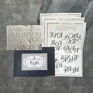 エンボステンプレート// LUXURY（なぞるだけで文字が浮き上がる新ツール）