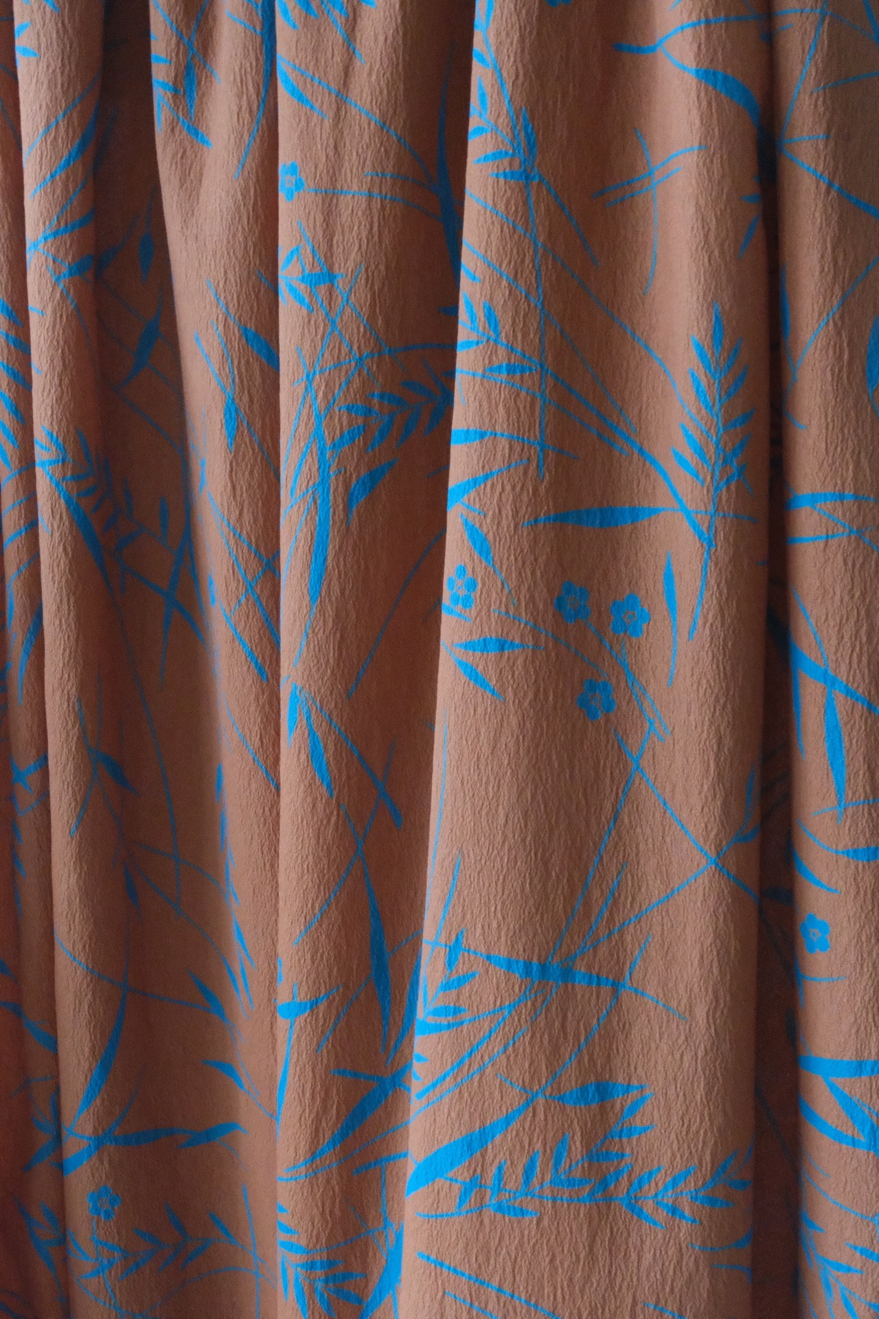 Terracotta & turquoise botanical sarrouel pants