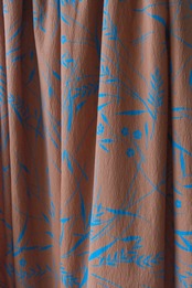 Terracotta & turquoise botanical sarrouel pants