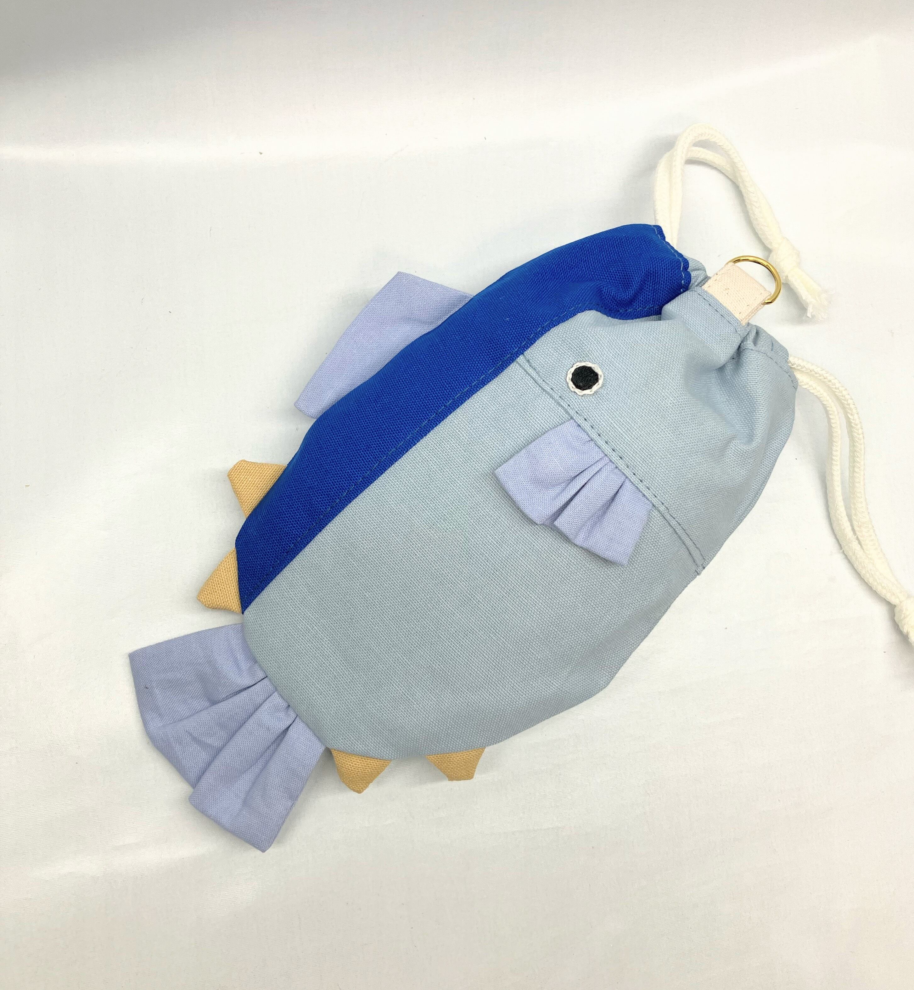 まぐろ 巾着ポーチ｜とりさん工房ーかわいいハンドメイドポーチ