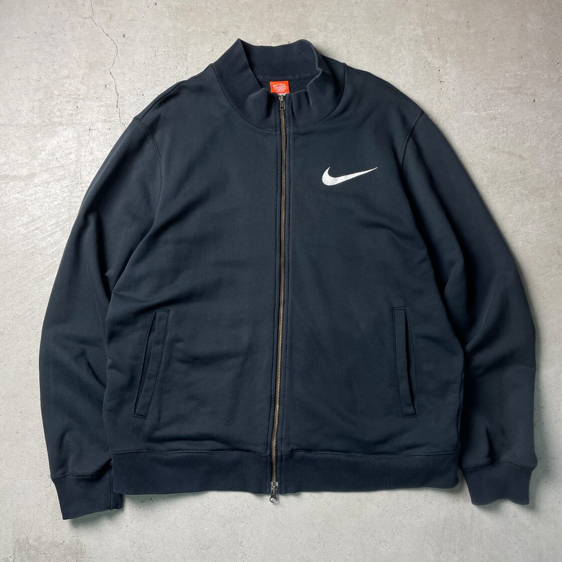 NIKE ナイキ ビッグスウォッシュ ロゴ刺繍 フルジップ スウェット 