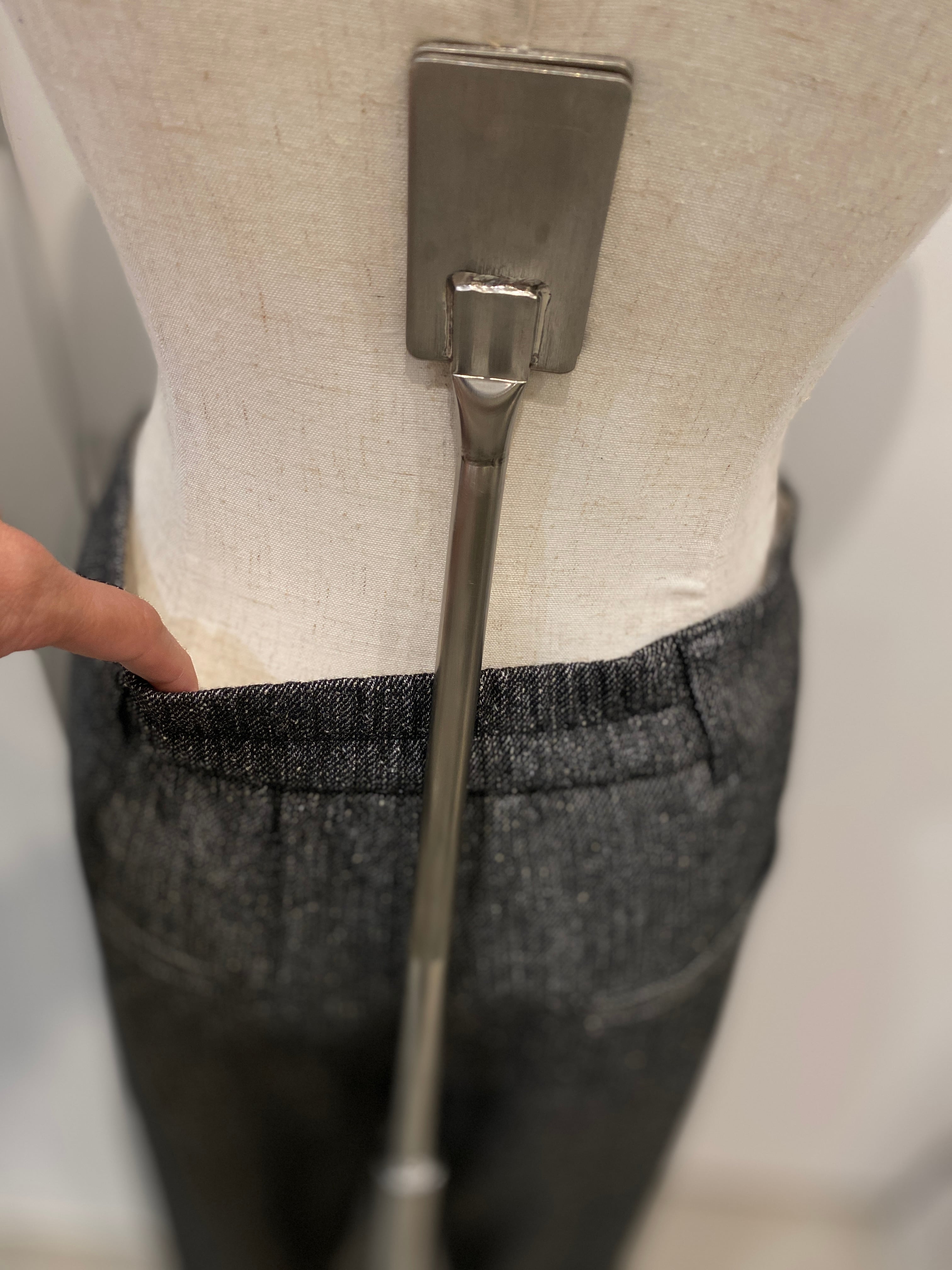 【PASSIONE】セットアップ可　杢ツイード調ツイルタックパンツ　536640