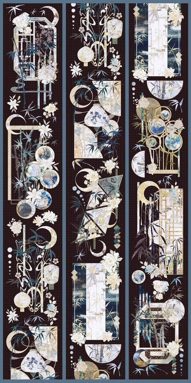 贝壳光 6cm×10m 蓝色海 海外マスキングテープ