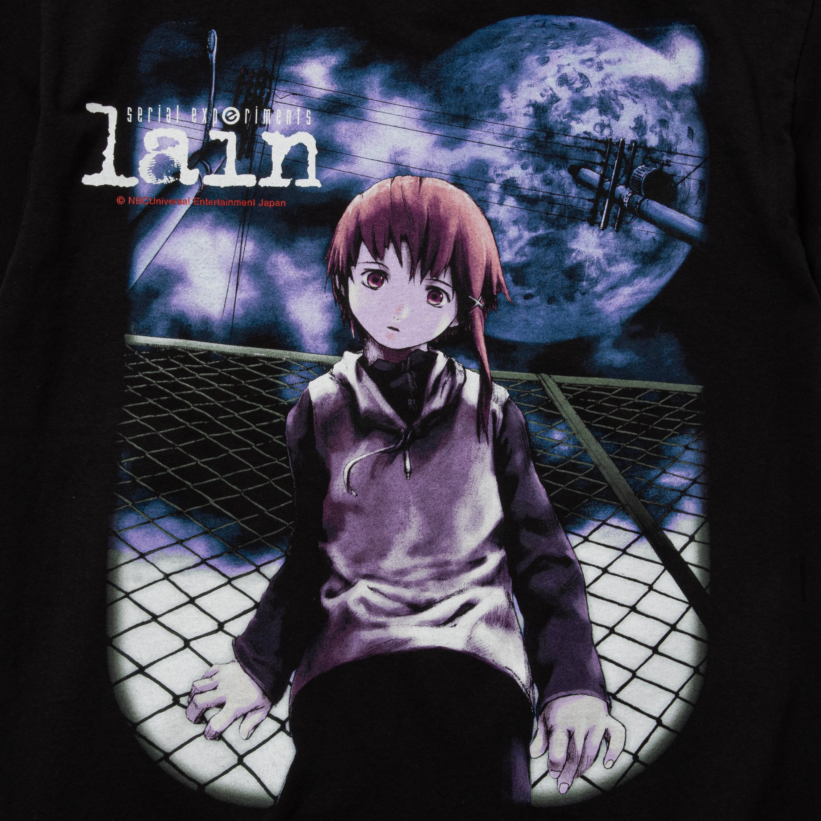 serial experiments lain × GEEKS RULE 12 SILKSCREEN PRINTING T SHIRT